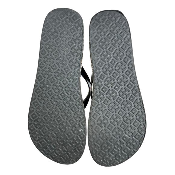 Tory Burch Women’s Black Floral Wedge Sandals Size US 9.5 - Picture 9 of 9